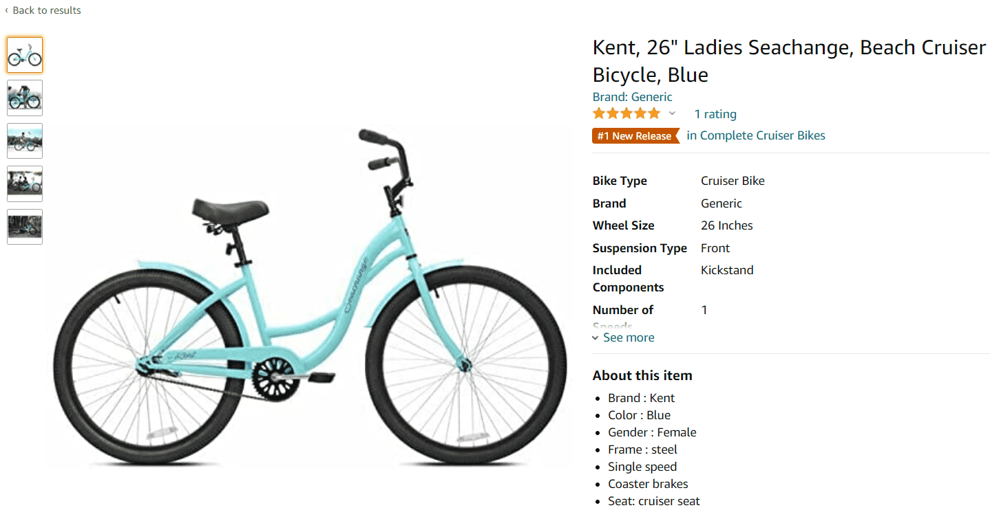 lazy product description bike